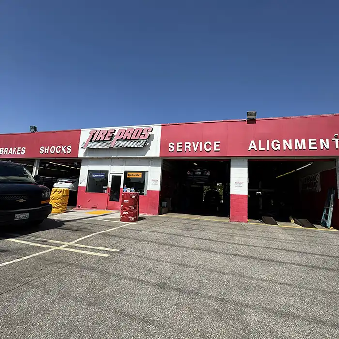 exterior storefront of Burbank Tire Pros